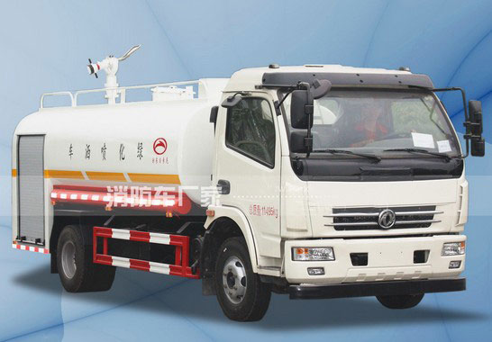 消防灑水車圖片大全_7噸十堰東風(fēng)多利卡消防灑水車價格