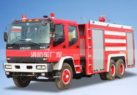 12噸慶鈴FVZ五十鈴后雙橋泡沫消防車價(jià)格