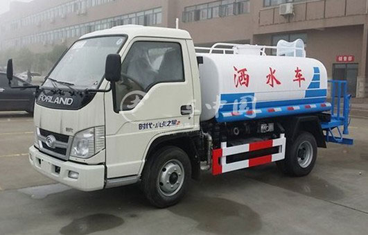 福田小卡之星2噸藍牌小型灑水車3