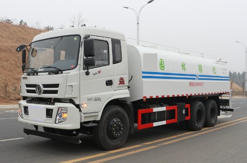 工程灑水車圖片_工程灑水車視頻大全_東風御龍后雙橋20噸工程灑水車