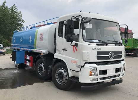 工程灑水車廠家_東風天錦小三軸18噸工程灑水車