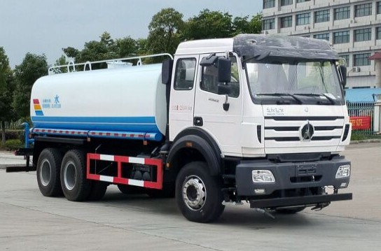 15方灑水車包月多少錢_北奔18噸綠化灑水車廠家價格3