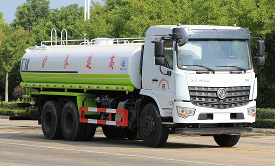 20方灑水車報價表及圖片_國六20方東風專底D3L后雙橋綠化灑水車廠家價格