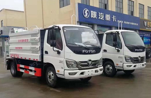 藍(lán)牌灑水車報(bào)廢年限_5方福田藍(lán)牌綠化灑水車帶霧炮3
