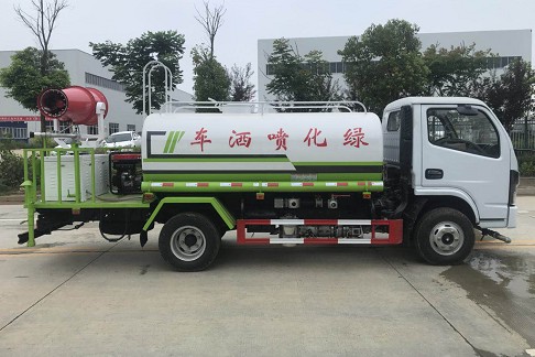 5方灑水車參數_國六東風福瑞卡5方綠化灑水車