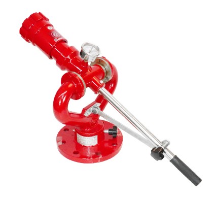 單桿固定式消防水炮_泡沫水兩用消防炮_不銹鋼渦輪蝸桿消防水炮-消防車配件