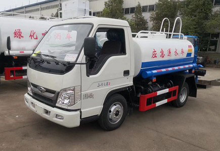3噸灑水車價錢_國六3方福田小卡之星2藍(lán)牌綠化灑水車廠家價格