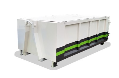 國六東風多利卡藍牌勾臂式垃圾車垃圾箱圖片 國六東風多利卡藍牌勾臂式垃圾車垃圾箱圖片