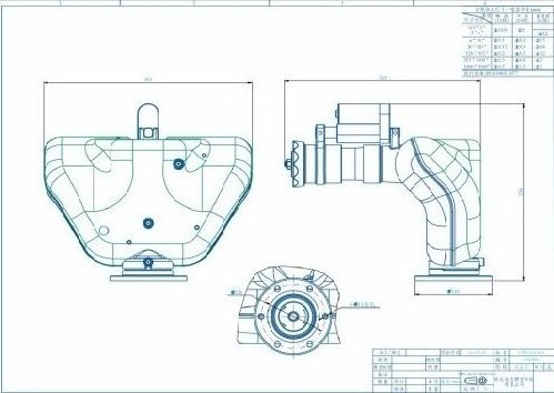 灑水車護罩版電動灑水炮結(jié)構(gòu)尺寸圖紙 灑水車護罩版電動灑水炮結(jié)構(gòu)尺寸圖紙