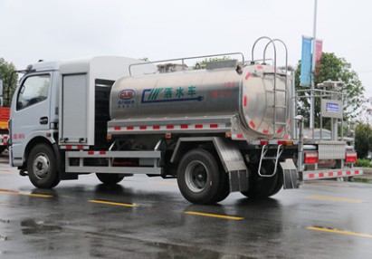 電動灑水車廠家_東風凱普特5噸純電動灑水車3