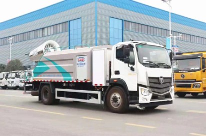 電動灑水車型號及參數_電動小型灑水車_10噸福田純電動抑塵車
