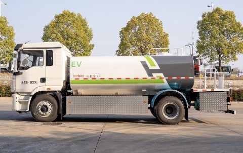 12方陜汽德創純電動灑水車_楚勝牌CSC5187GPSSBEV型純電動綠化噴灑車 12方陜汽德創純電動灑水車_楚勝牌CSC5187GPSSBEV型純電動綠化噴灑車